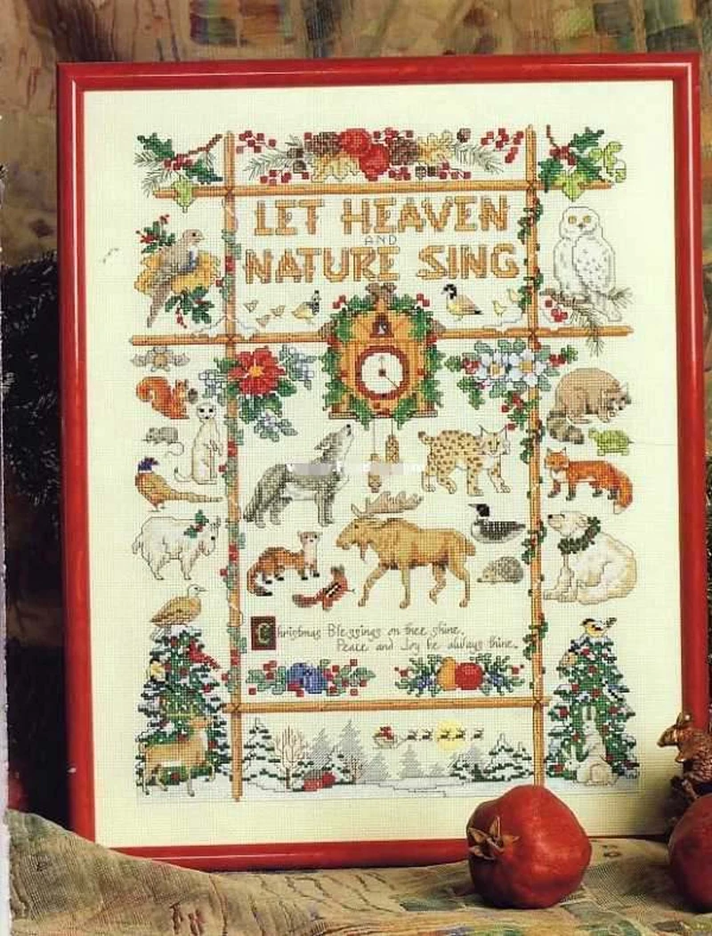 NeedlepointHeavenNatureSingFreeHandEmbroideryCrossStitch