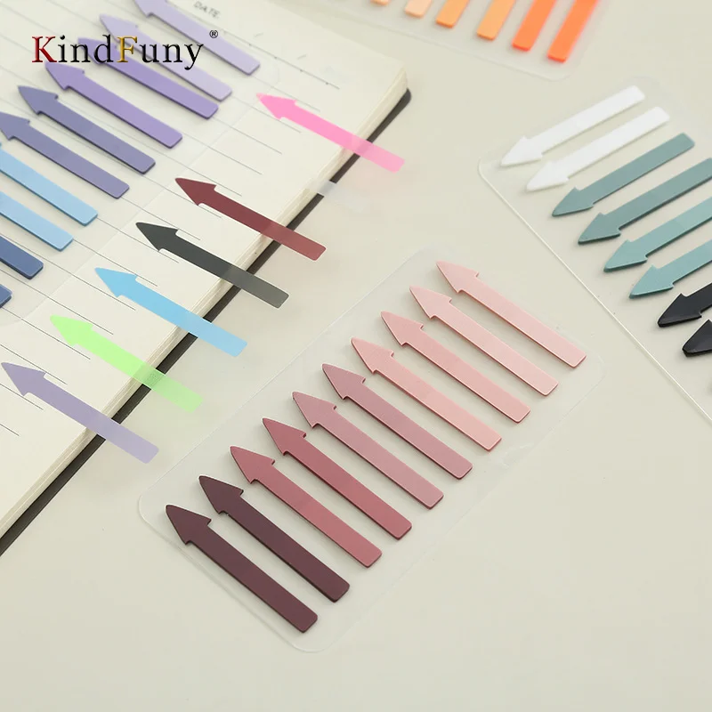 KindFuny 2400 Sheets Fluorescent Index Tabs Arrow Flags Sticky Note for Page Marker Plan Stickers Office School Stationery 2