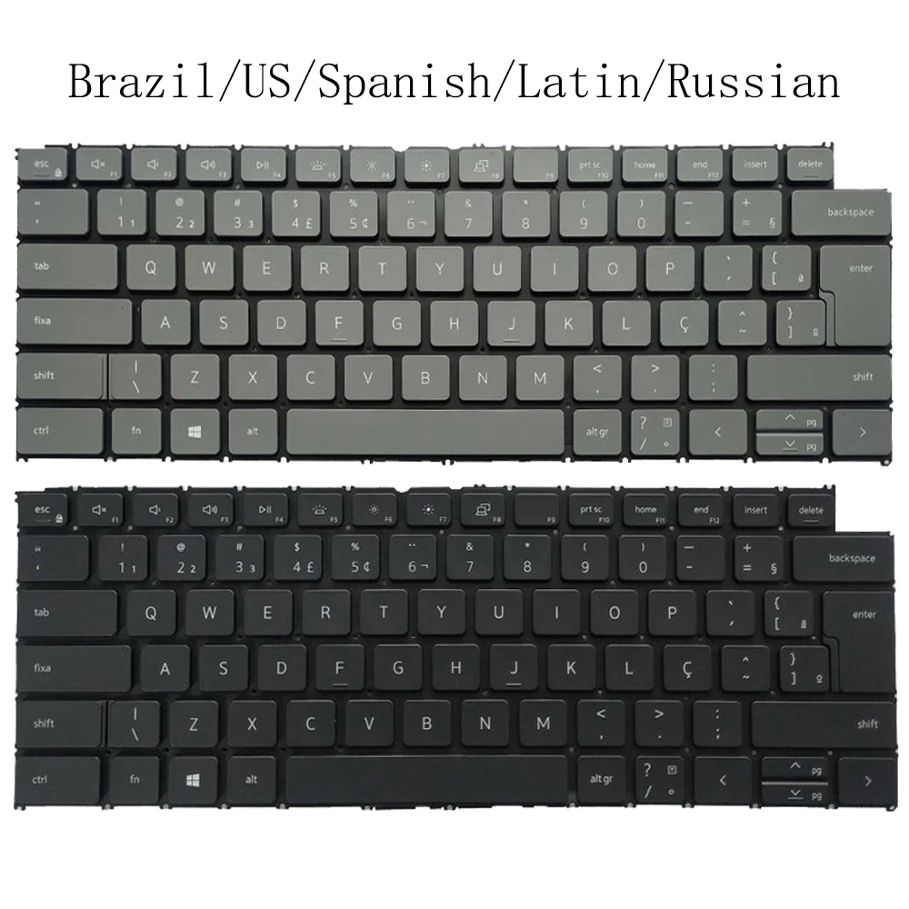 Nuova Tastiera Russa/Usa/Brasile/Spagnola/Latina Per Dell Inspiron 5310 5320 5410 5415 5418 5420 5425 Vostro 5310 5320 5410 5415