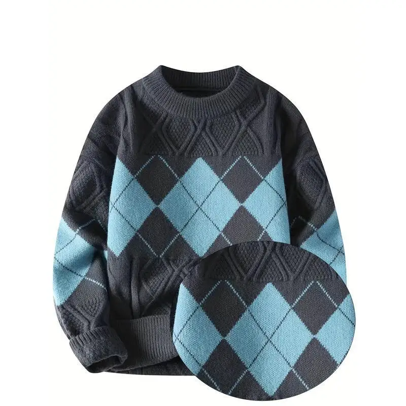 Warm Half High Neck Winter Sweater Women's Fleece Thickened Breathable Soft Touch Knitted Top for Cold Weather