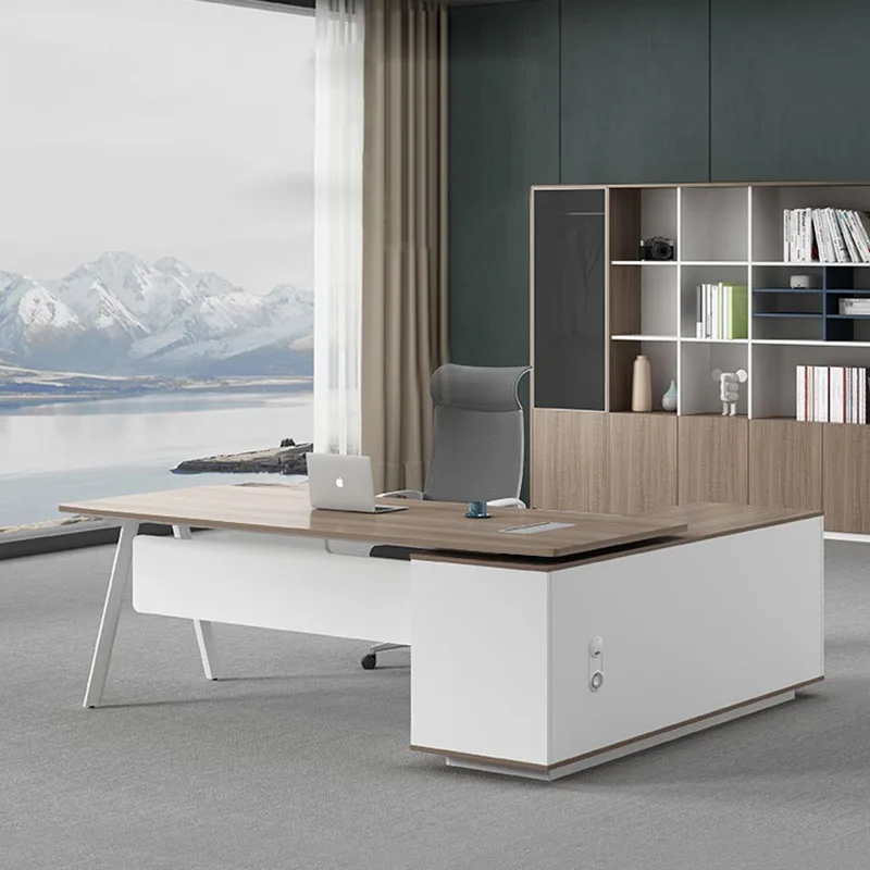 Standing Monitor Office Desk Organizers Reception Executive Supplies Computer Desks Luxury European Mesa Escritorio Furniture