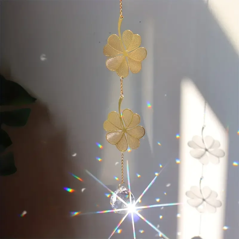 1pc crystal sun trap, plant flower pendant, used for wedding party home decoration car hanging decorations, outdoor decoration