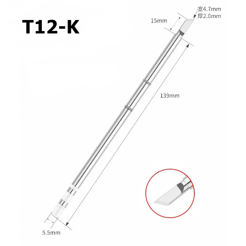 Electric Soldering Iron T12 K Series Soldering Solder Iron Tips For Hakko FX951 STC AND STM32 OLED Electric Soldering