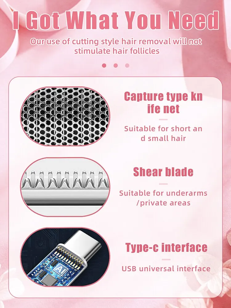 KEMEI Hair Removal Epilator for Women Rechargeable Hair Remover for Women,cordless Removal Device