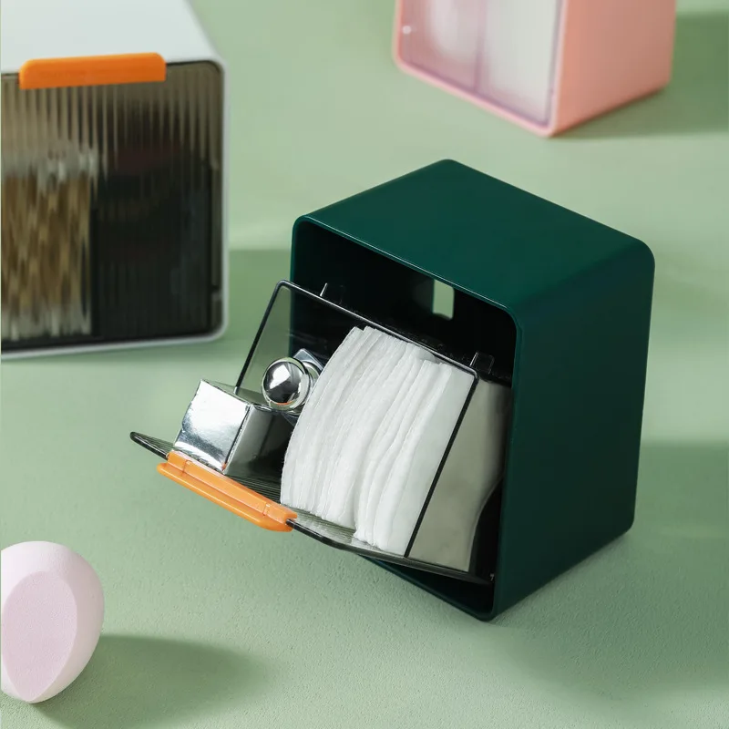 

Cotton Swab Storage Box Free Punching Wall-mounted Bathroom Toilet Cosmetic Cotton Compartment Storage Box Small Object Storage