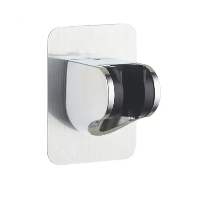 Shower Bracket Holder Wall Mount Adhesive Adjustable Universal Without Drilling For Bathroom Accessories