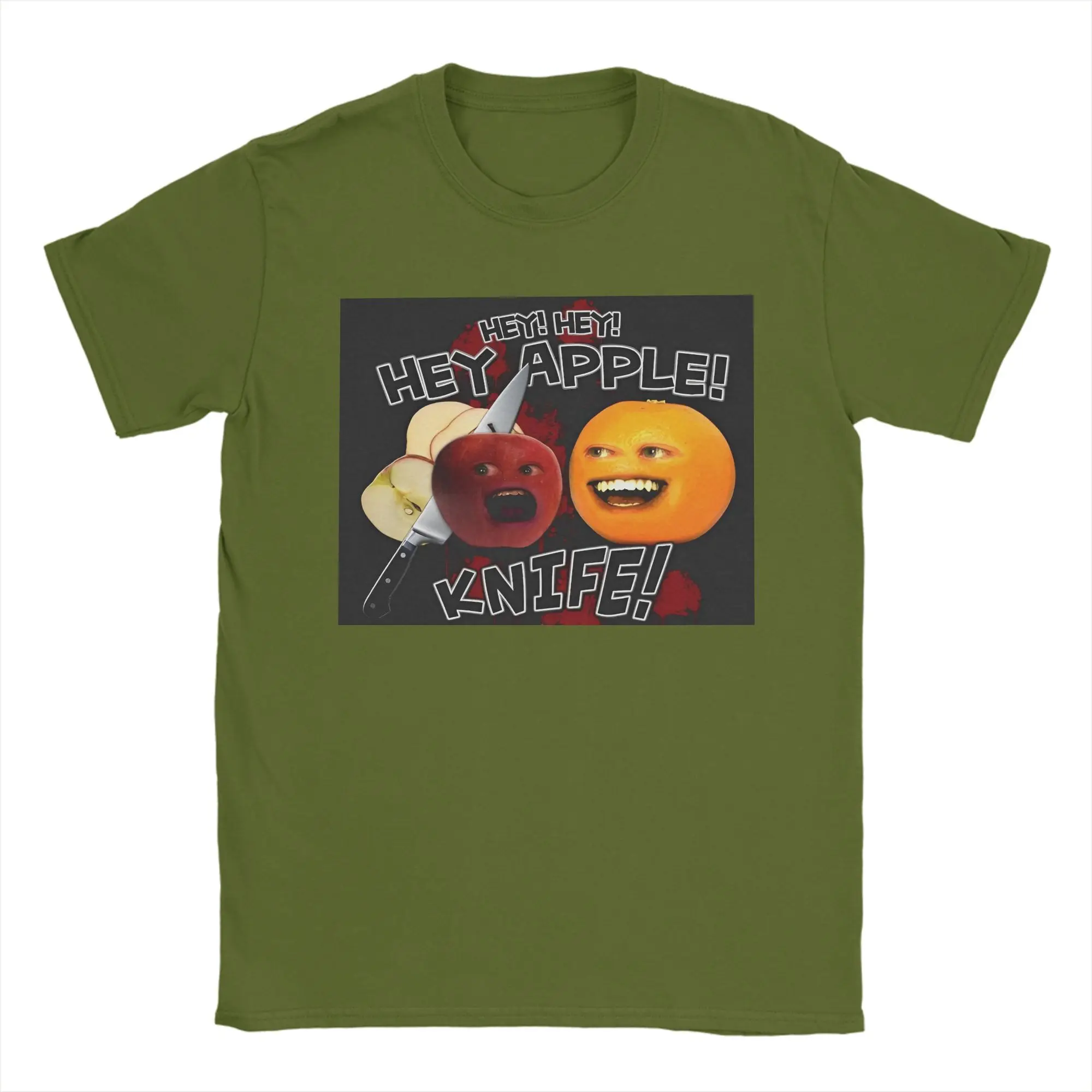 Funny Annoying Orange Graphic Pure Cotton Men's Casual Street Style T-Shirt