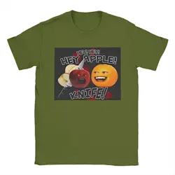 Funny Annoying Orange Graphic Pure Cotton Men's Casual Street Style T - Shirt - XXXL (Army green)
