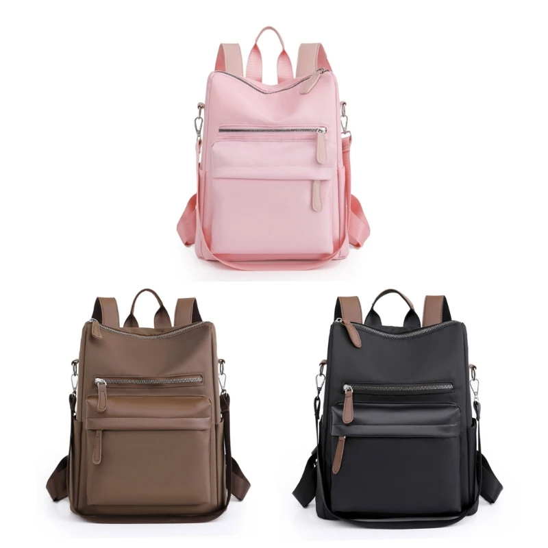 

Women Travel Backpack Students School Backpack Large Capacity Business Backpack All-matching Nylon Casual Rucksacks