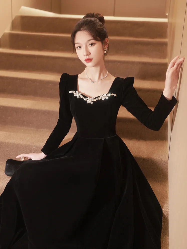 chinese dress ladies Amazon.com: Fall Winter Velvet Maxi Dress for Women Retro Crew Neck Long  Sleeve Cocktail Dresses Elegant Evening Gowns Brown : Clothing, Shoes &  Jewelry main image 1