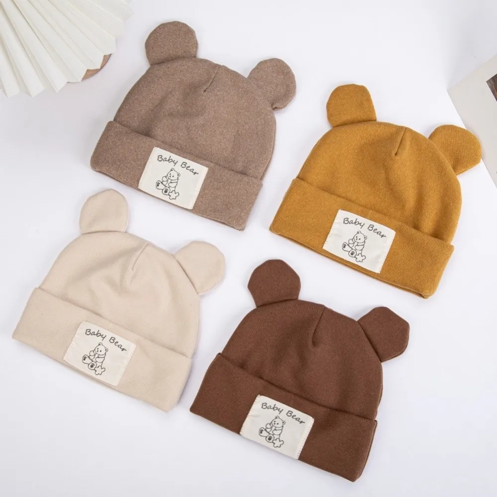 Cotton Bear Ear Winter Hat for Kids