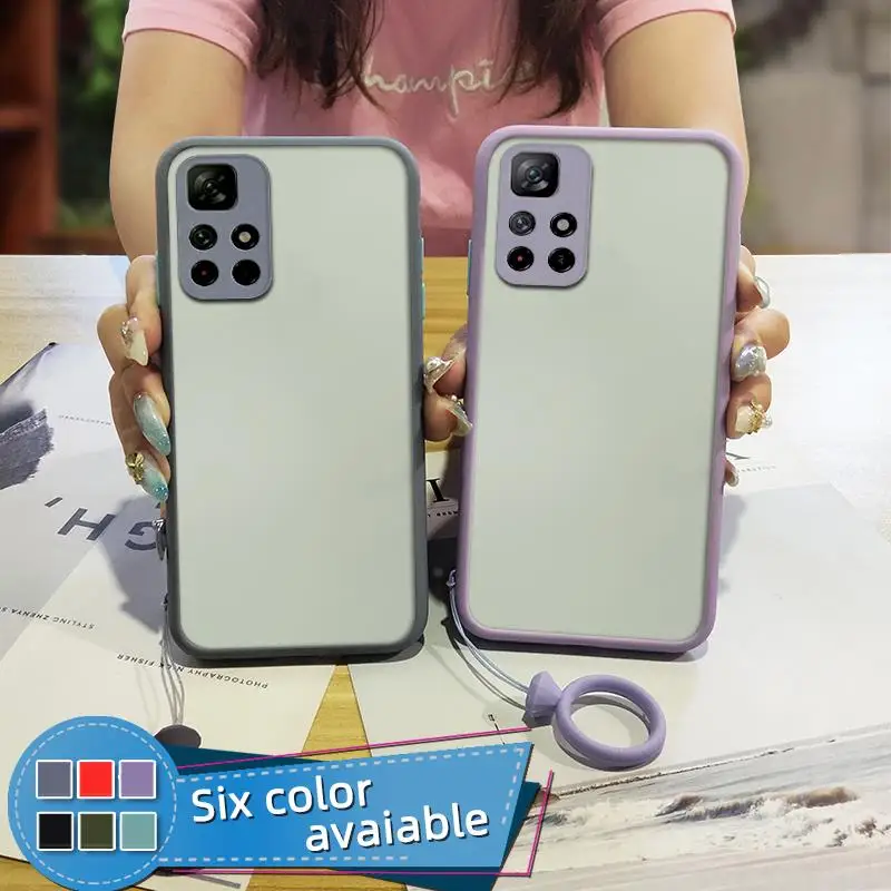 Чехол для телефона с контрастной кнопкой и кольцом Xiaomi Redmi Note11 5G China/Poco M4 Pro 5G/Note11T
