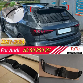 Tetto Spoiler Ala per Audi A3 S3 RS3 8Y Sportback 2021 2022 2023 2024 Bagagliaio di un'auto Boot Protezione Coperchio Kit Tuning Ricambi Auto
