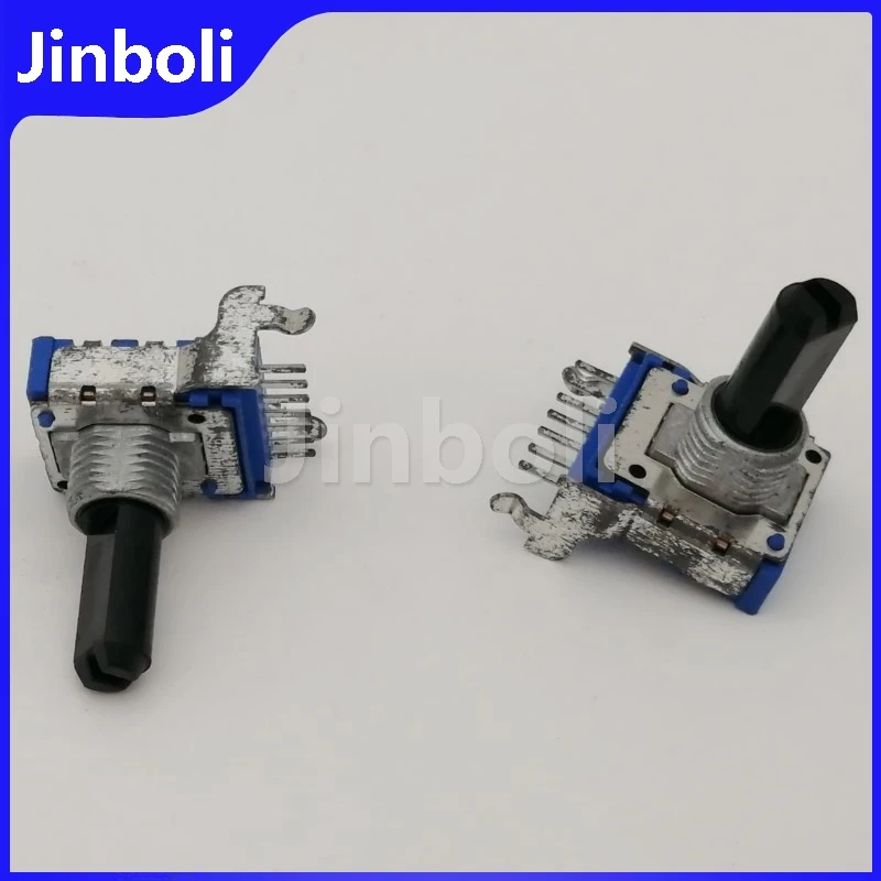 3PCS RK14 Type C50K Horizontal Dual 7-Pin Mixer Electronic Musical Instrument Volume Potentiometer D Shaft Length 18mm