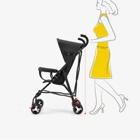 Poussette parapluie pliable pour bébé, légère, avec roue avant universelle, double frein, unisexe, pour voyage 6
