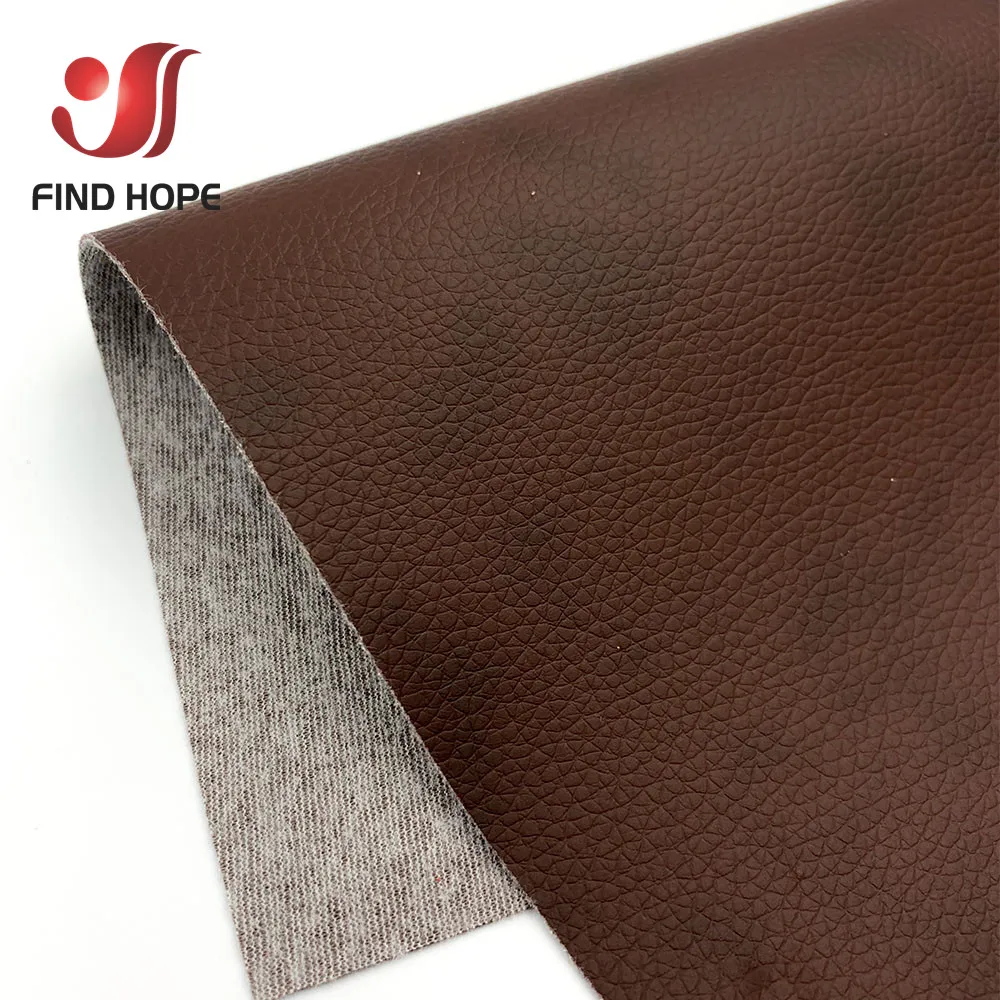 Litchi PU Faux Leather Waterproof Crafting Fabric for DIY Projects and Decorations