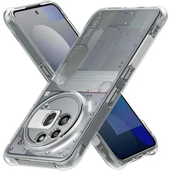 Transparent Shockproof TPU Case with Protective Bumper Corners for Nothing Phone Cmf 1 (Transparent)