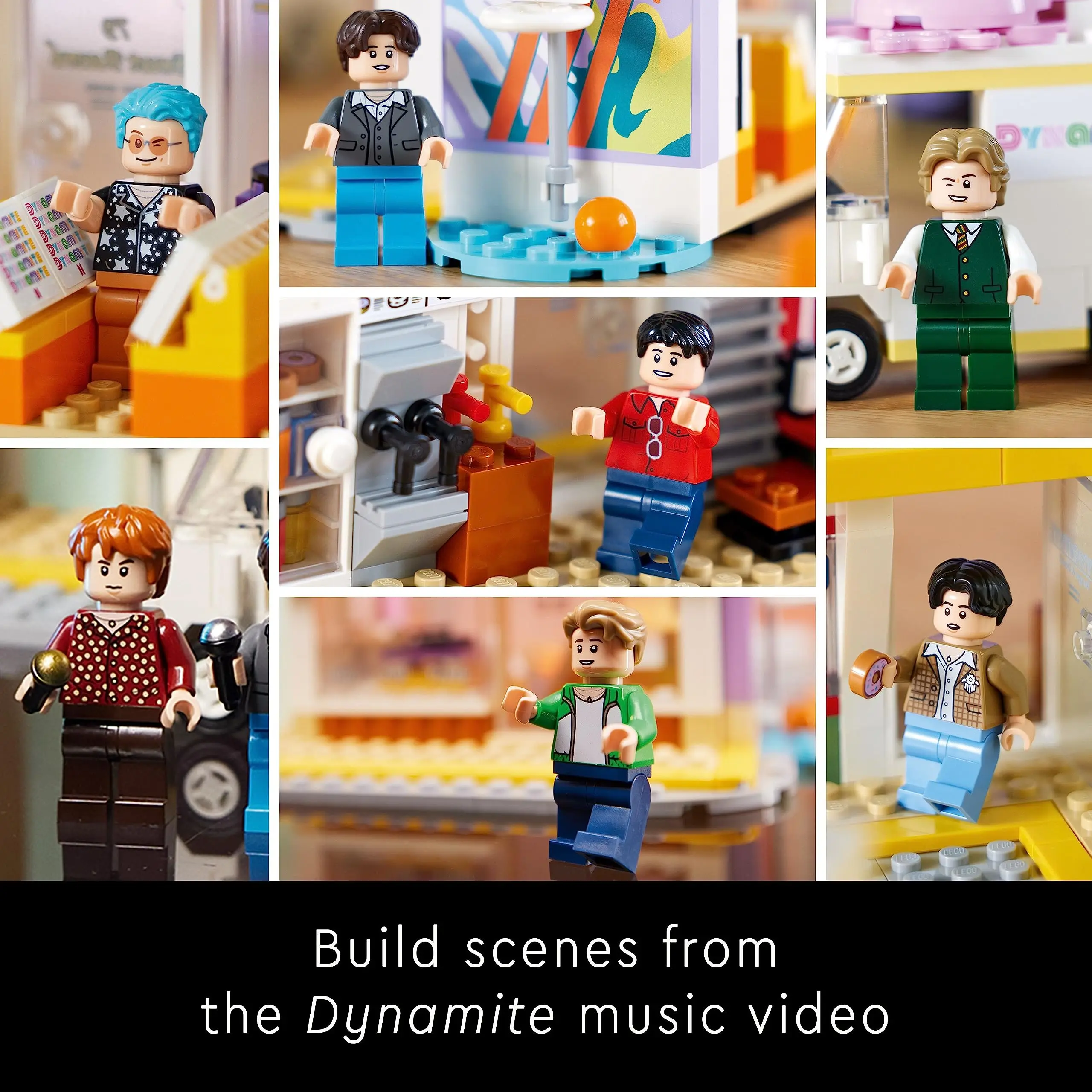 LEGO Ideas BTS Dynamite 21339 Model Kit with 7 Minifigures of The