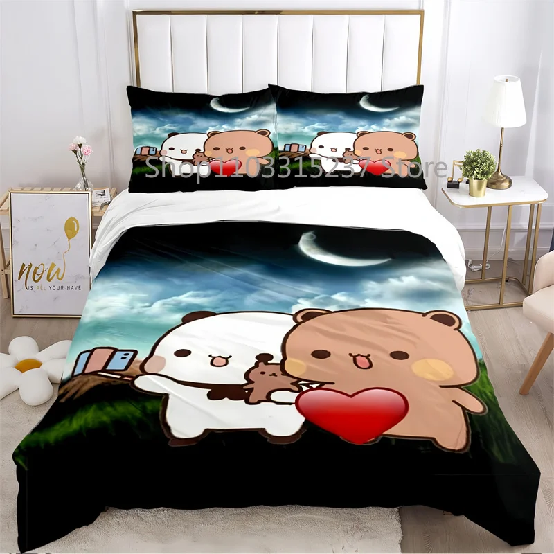 

BuBu DuDu Cartoon Couette 220x240 Duvet Cover Sets Printed Bedding Set Double Queen King Size,Bettbezug