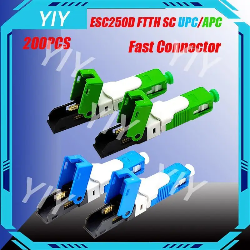 

ESC250D FTTH SC UPC Optical Fibe Quick Connector SC APC FTTH Fiber Optic Fast Connector Embedded Free Shipping