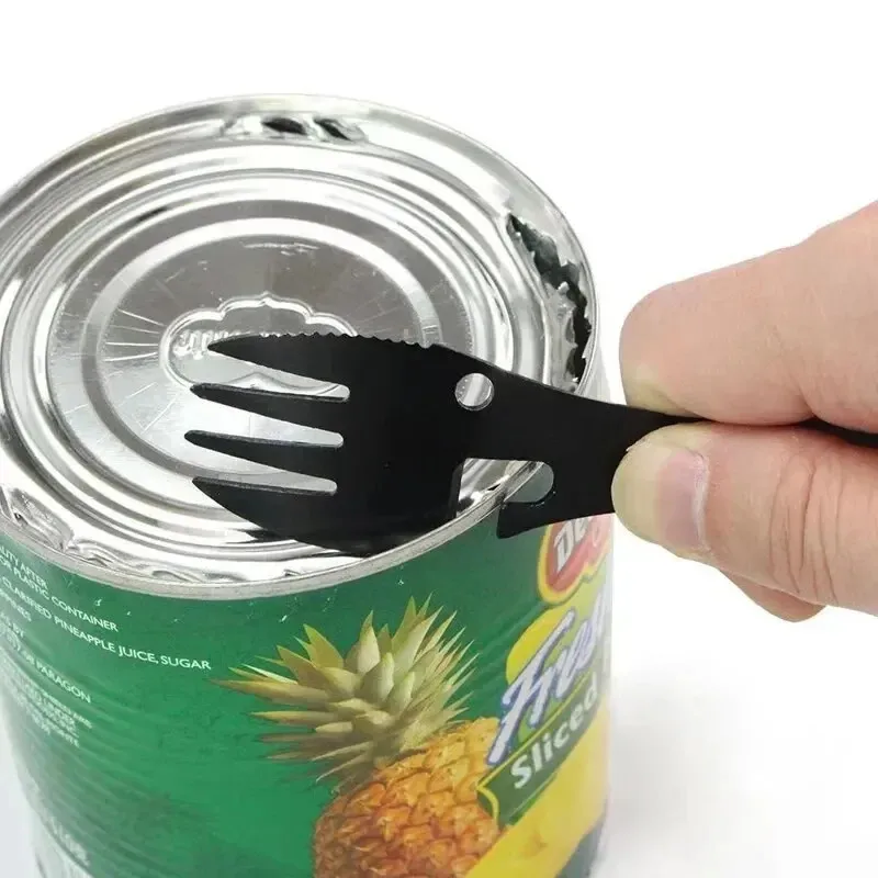 Fork And Spoon Integrated Tool Multi Functional Camping Stainless Steel Portable Outdoor