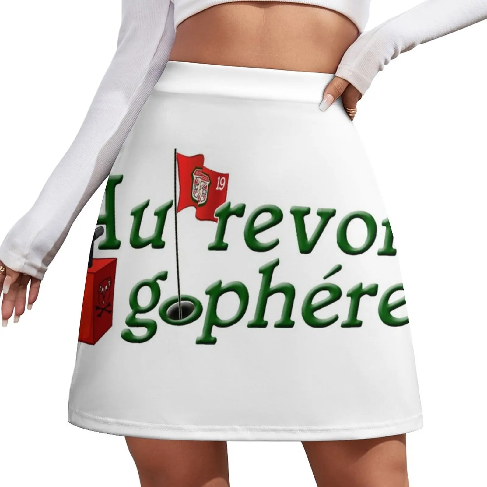 Au Revoir Gopher Mini Skirt luxury designer clothing women Korean clothing