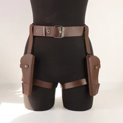 Thigh Holster with Belt - Western Cowboy/Cowgirl Cosplay Accessory (Style 1)