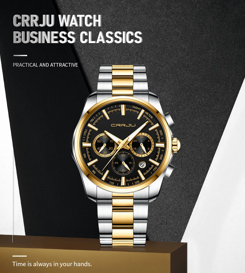 Reloj deportivo multifunción de acero inoxidable para hombre, de cuarzo, con manecillas luminosas._voghion.com