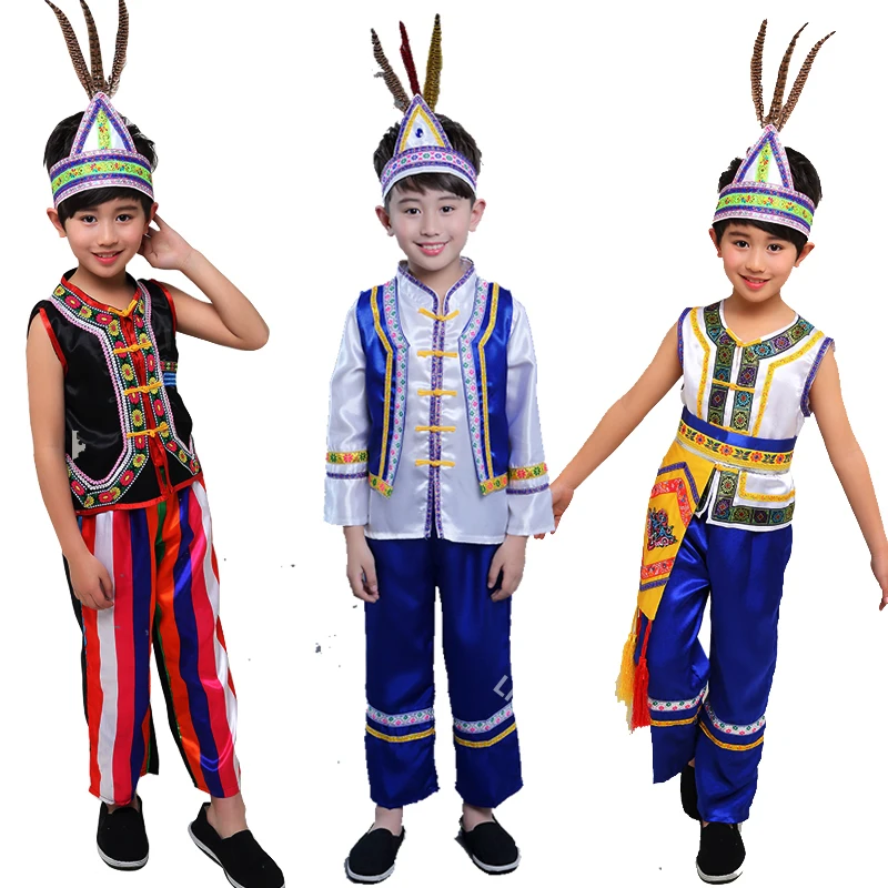 Children's ethnic costumes, Taiwanese ethnic costumes, Alishan high-altitude performance costumes
