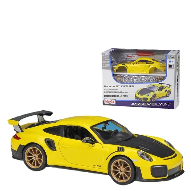 

Модель спортивного автомобиля Maisto 1:24 2018 Porsche 911 GT2 RS, сборная модель автомобиля из сплава, коллекционная Подарочная игрушка B758