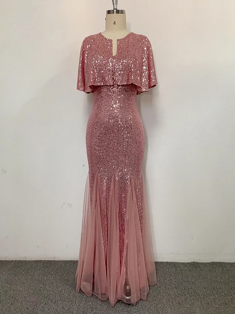 Plus Size V Neck Mermaid Burgundy Dress Long Formal Prom Party Gown Sequins Sleeveless Robe De Soriee Sexy Evening Vestido De