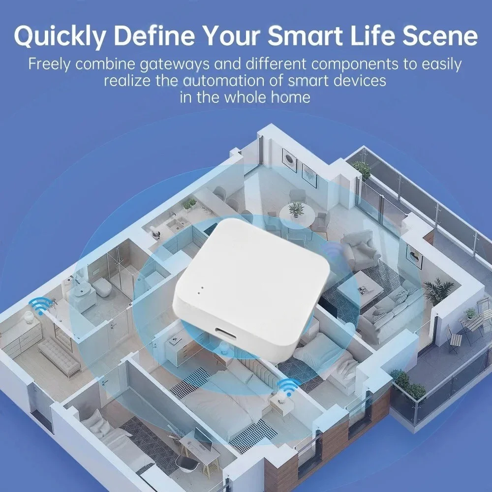 Zigbee Hub Zigbee Water Leak Sensor Zigbee Scene Button Motion Detector Door Sen