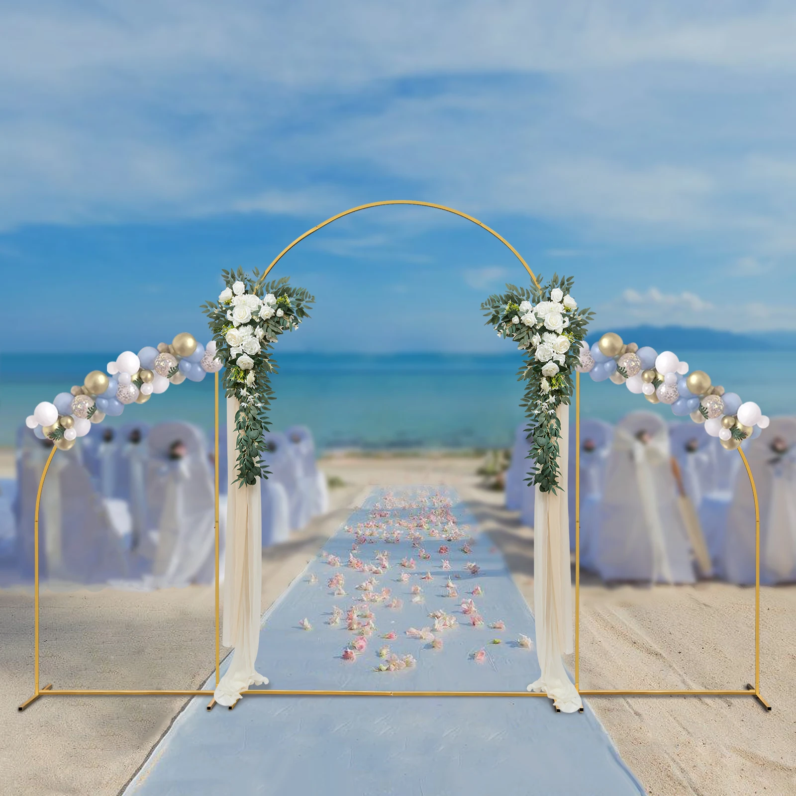 結婚式の装飾用の金属製の背景スタンド儀式用のdiyサポート花嫁のための装飾492フィート722フィート
