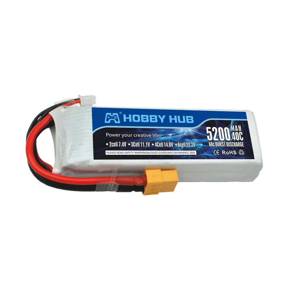 Batterie LiPo 11.1V 1500-3000mAh RC avec XT60/T Connecteur