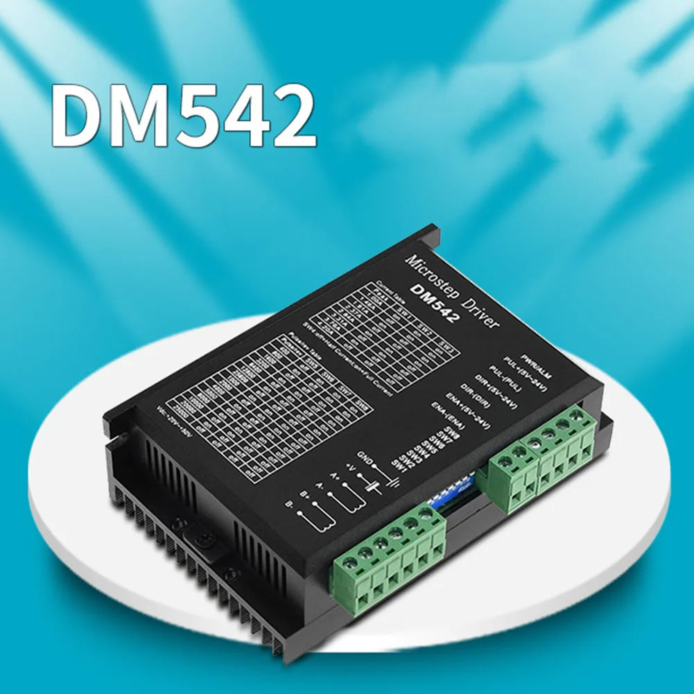 

Драйвер двигателя DM542 4,2 а 20-50 В постоянного тока, Цифровой Драйвер шагового двигателя с ЧПУ для устройств с управлением ЧПУ, 1 шт.