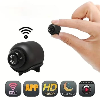 2.4G WiFi Camera Small Remote Monitoring Wireless Survival Camera Home Security Small Night Vision Network Camera 1
