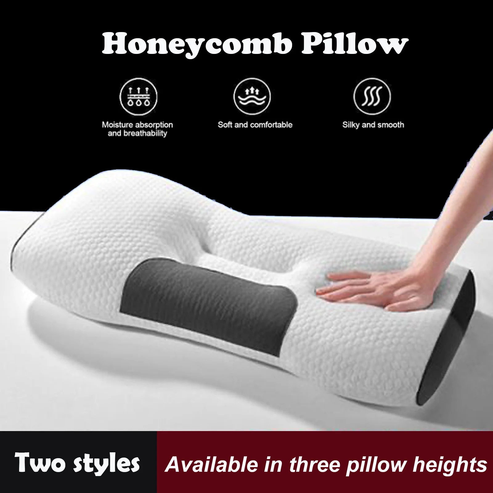Neck Pillow New 3d SPA Massage Pillow Partition To Help Sleep And