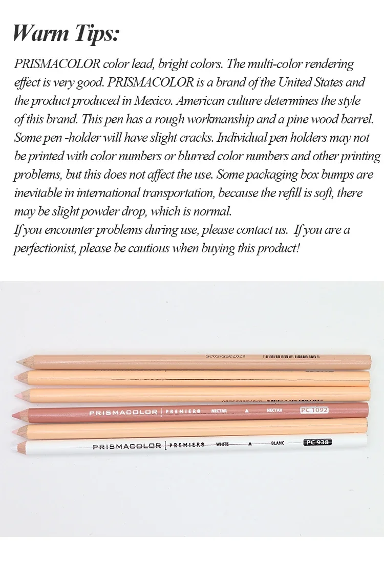 American Prismacolor Premier Buntstifte, weicher Kern, langlebig, lebendige Farben, perfekt zum Skizzieren, Zeichnen, Kunst, Ausmalen – Detail 1