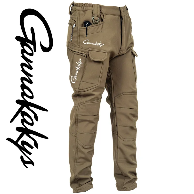 Wading Pants Men Fishing Pants Men Hiking Pants Autumn and Winter Sports Fishing Pants Windproof and Durable Sports Camping Hiking Pants