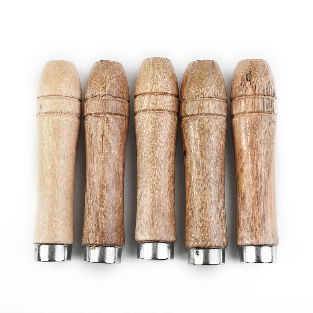 5 Stück Holz feilen griff Holz raspel griff Metall feilen Ersatzteile starker Metall kragen für Glas holzschnitz ablage – Detail 3