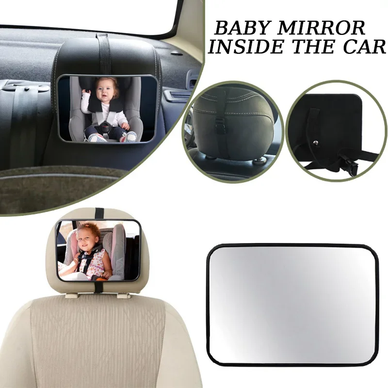 Car Rearview Mirror Car Baby Mirrors for Safety Interior Mirror Universal Car Seat Headrest Monitor Child Baby Safety Driving