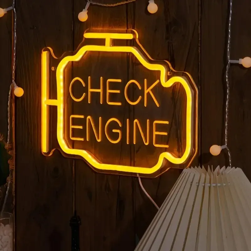 LED Garage Neon Signs Wall Art Gifts for Dad Wall Decor, USB Powered for Man Cave Auto Repair Shop Workshop Party Birthday Gift 2