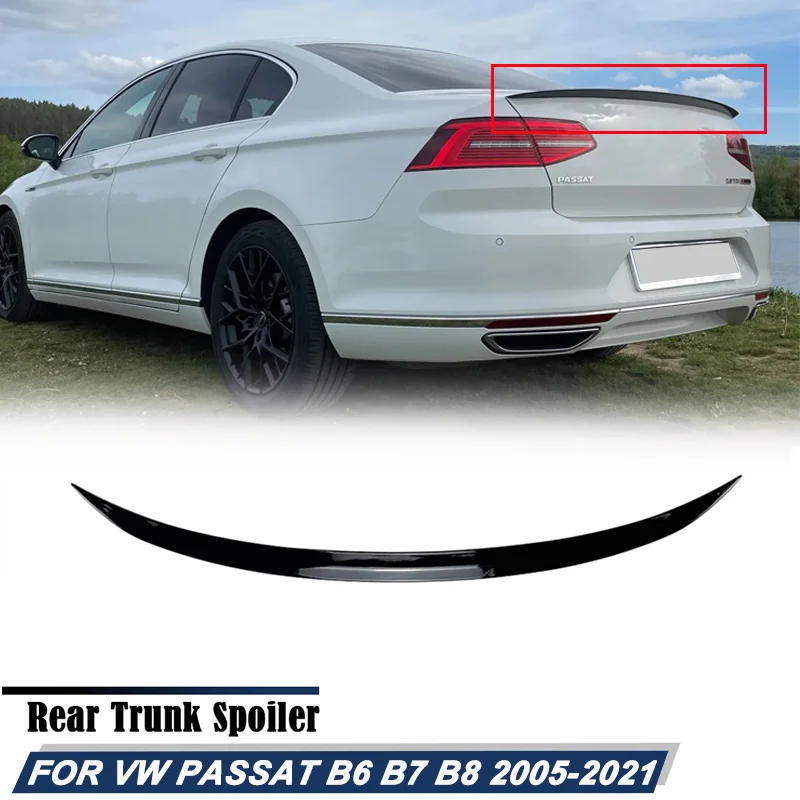 Car rear wing spoiler For VW Volkswagen Accessories Passat Sedan B8 Car Rear Trunk Spoiler Extension Wing Lip