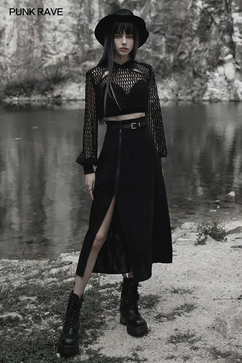 PUNK RAVE Women's Minimalist Thin Two-wear A Pendulum