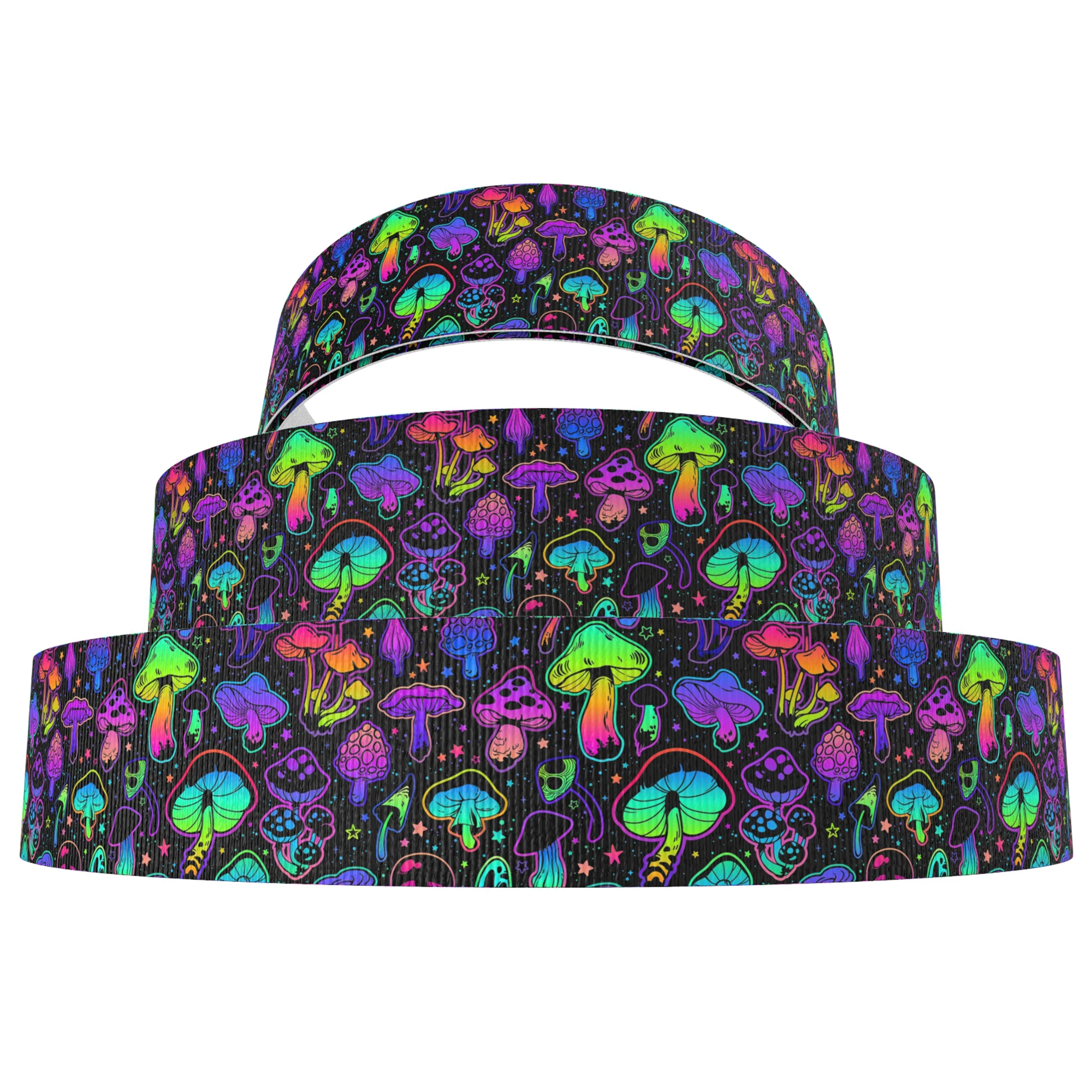 5Y Skull Gradient Star Cat Bat Grosgrain Ribbon 25mm/38mm/75mm Wrapping Hair Bow Making DIY Wedding Decoration Gift Packing