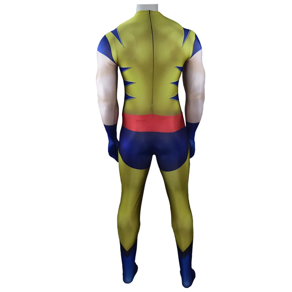 Marvel-Inspired Wolverine Spandex Bodysuit Cosplay Costume for Adults and Kids