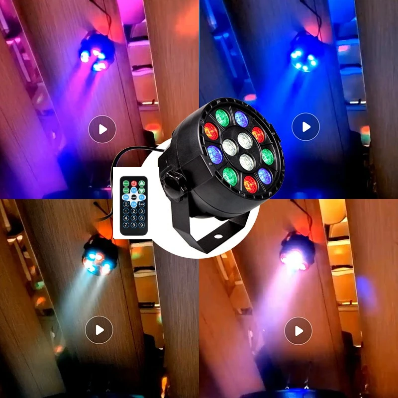 

Par Light LED RGBW 36W DMX DJ Disco Party Light Effect Stage Lighting Sound Active for Christmas Bar Club Birthday Halloween