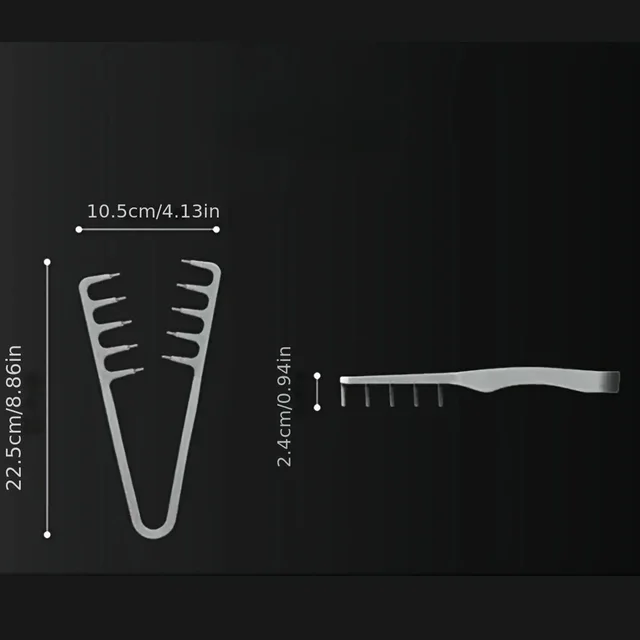 1/2Pcs Volumizing Wide-Tooth Hair Styling Comb Curling Tools Fluffy Texture for Men Ideal for All Hair Types Hairstyling Tools 6