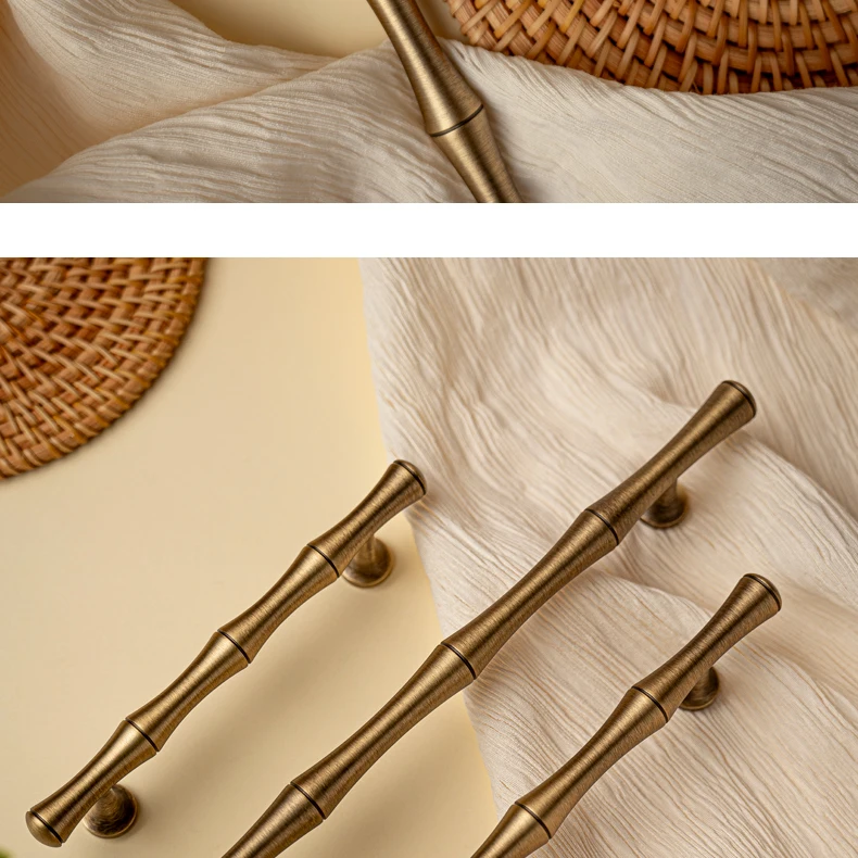 bamboo brass drawer handle for cabinet furniture