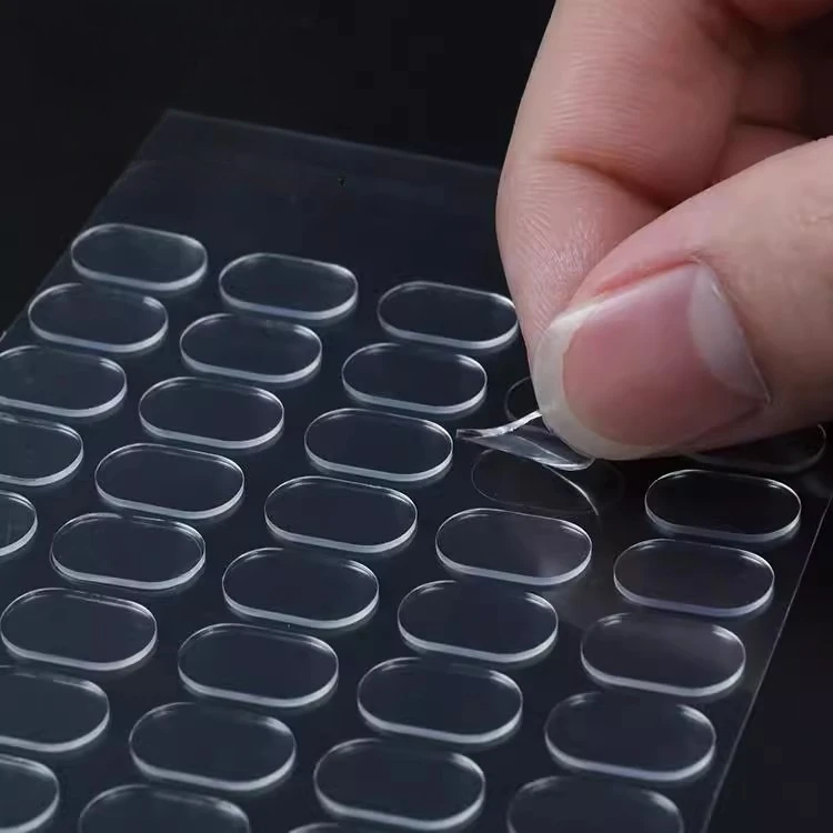 200pcs Transparent Double-Sided Tape Pads - Non-Marking, Anti-Skid Adhesive for DIY Projects & Model Car Decor Double